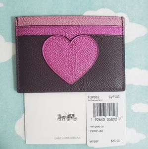 NWT Coach leather card case ❤